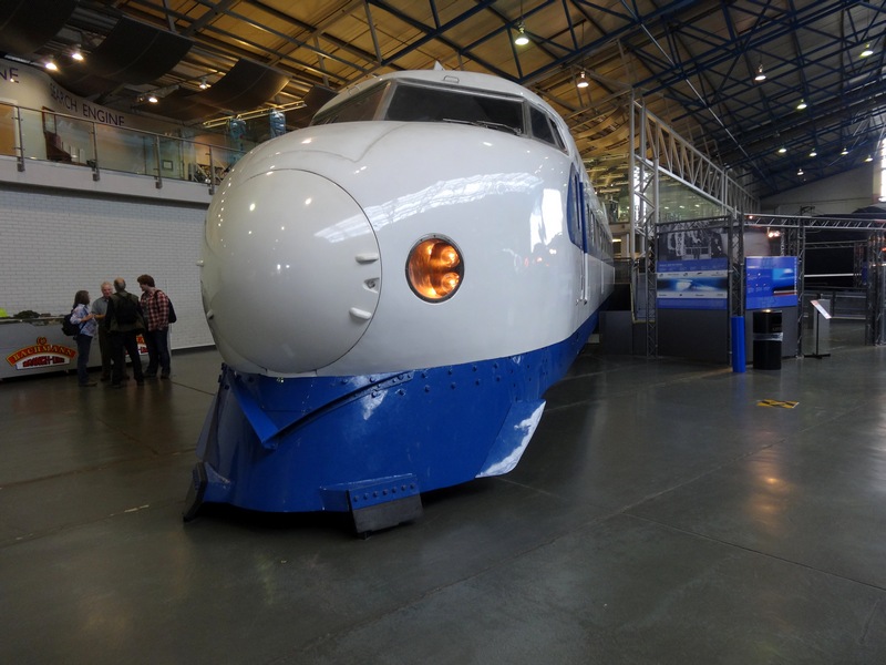 NRM York 9 Sept 2013
Shinkansen Class 0 Bullet Train, delivered to the museum in 2001 and the only one outside Japan.
