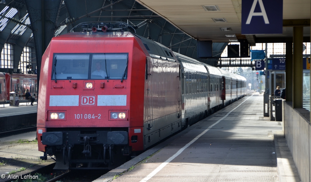101 084 Karlsruhe Hbf 11 Mar 2014
IC2776 via Frankfurt to Hannover

