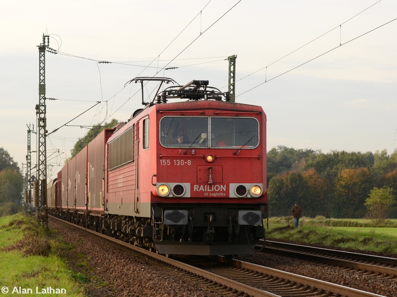 155 130 FMB Trennstelle 24 Oct 2014
Lady driver (returning to Mannheim?) 16:36

