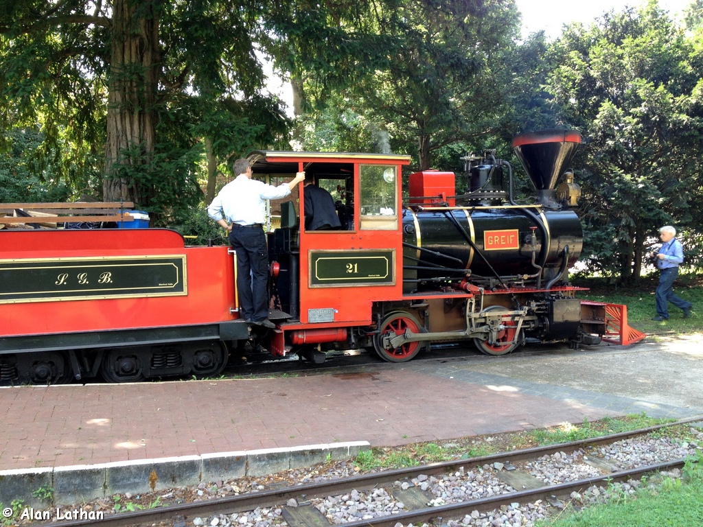 Schlossgarten Eisenbahn Karlsruhe 11 Aug 2013
